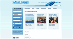 Desktop Screenshot of glaeser-reisen.de
