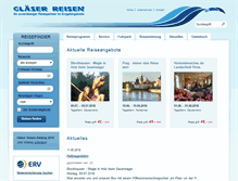 Tablet Screenshot of glaeser-reisen.de